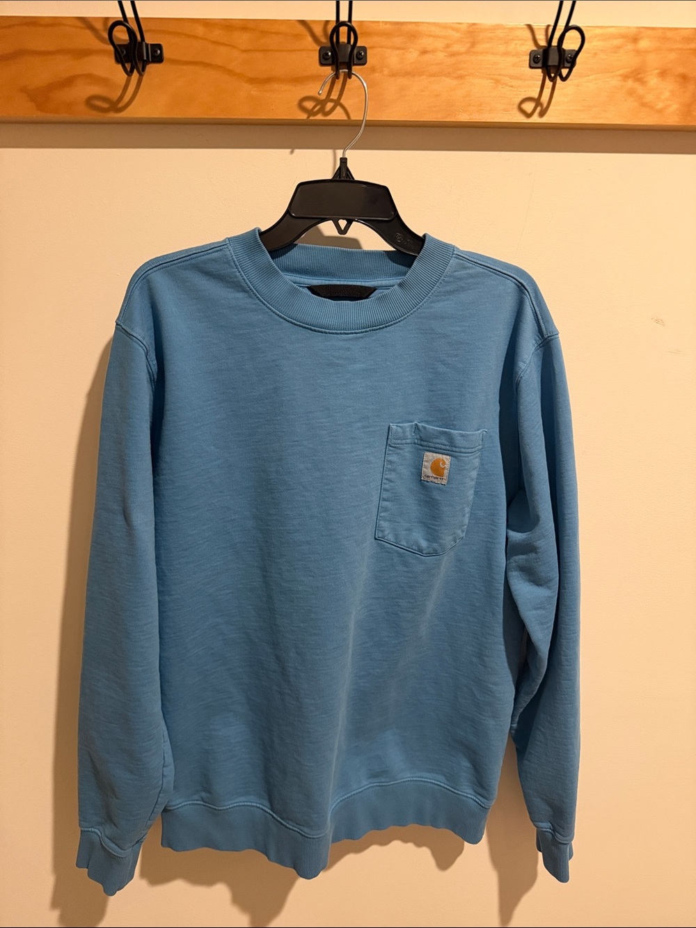 Carhartt Blue Chest Pocket Crewneck Sweatshirt